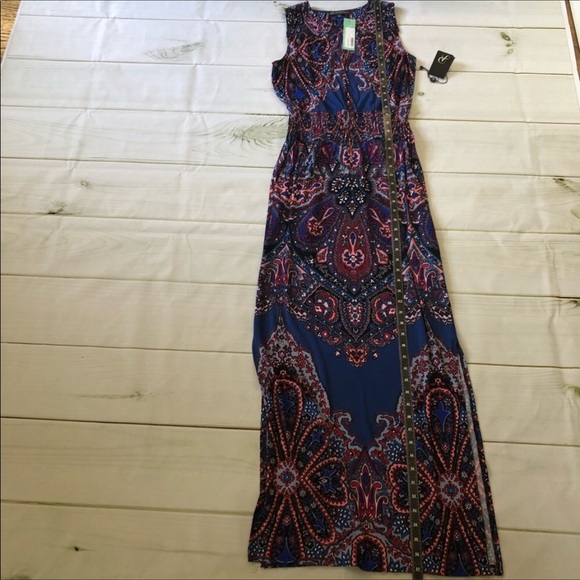 Adrianna Papell Nerine Sleeveless Maxi Dre… - Picture 7 of 8